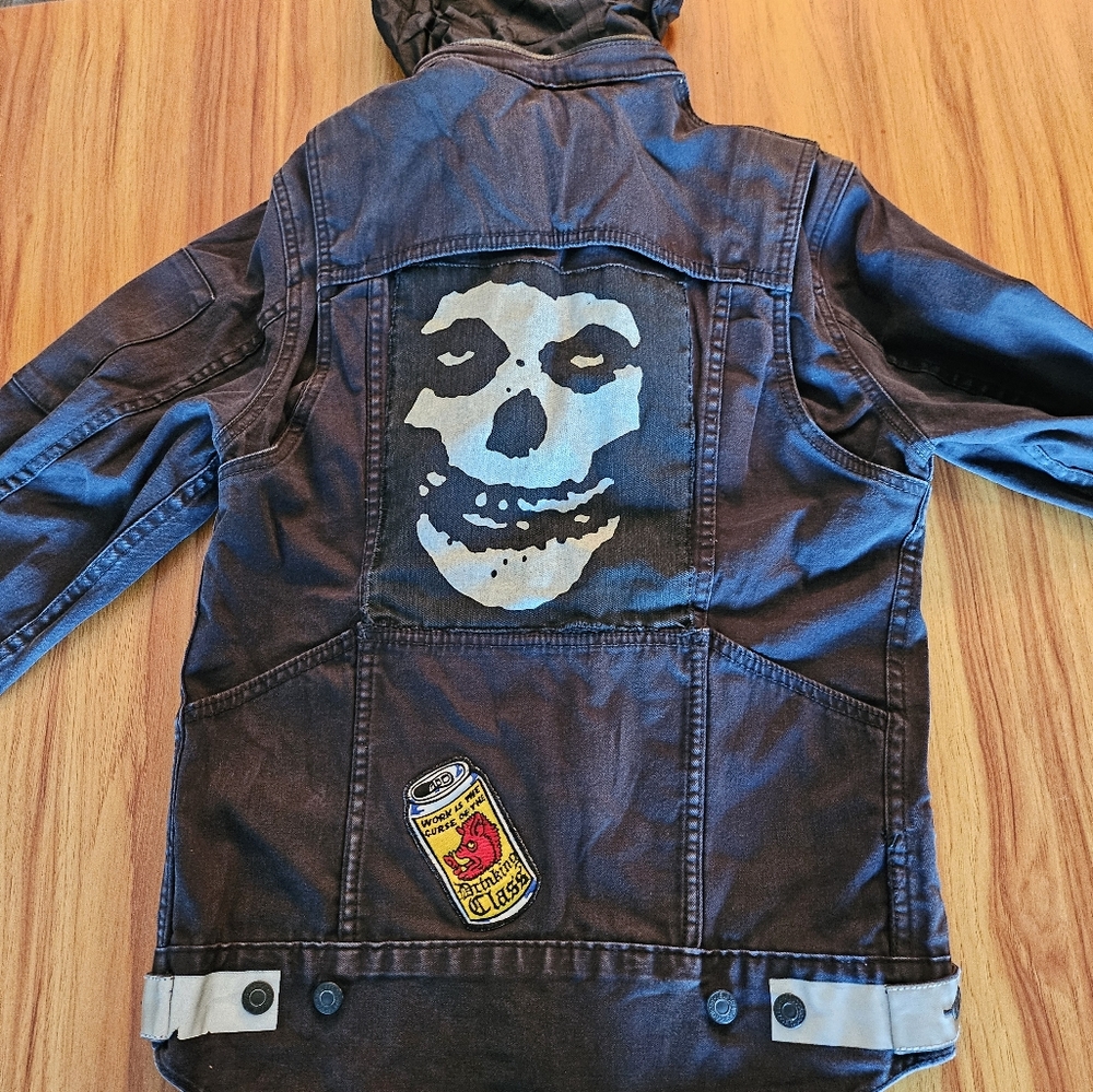 Levi's Dark Brown Leather Patch Denim - image 1